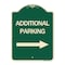 Signmission Additional Parking Right Arrow Heavy-Gauge Aluminum Architectural Sign, 24" x 18", G-1824-24349 A-DES-G-1824-24349 - alternate 1